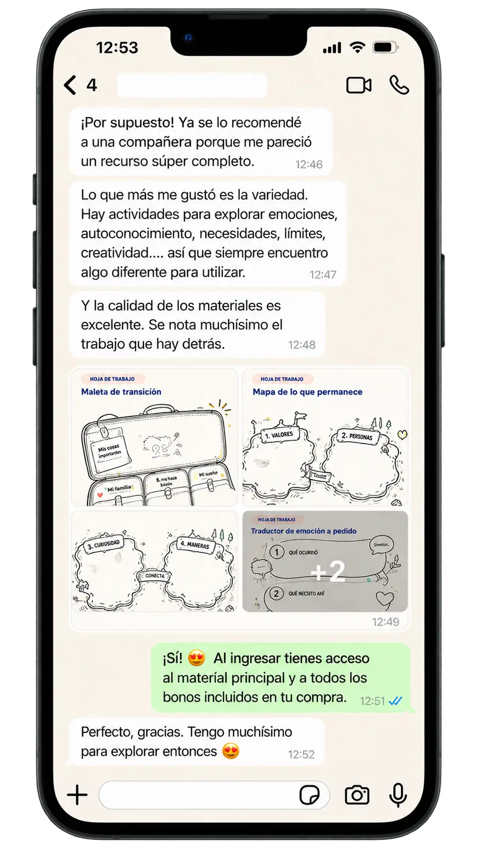 Comentario sobre el material